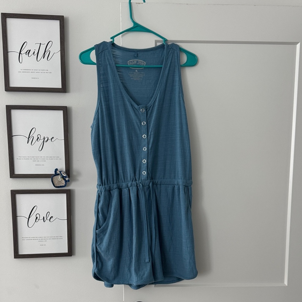 Ron Jon Textured Blue Romper